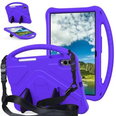 Imagem de Kwamaz Capa para Galaxy Tab S11 Ultra 37.1 cm Kids 2025, com alça, suporte de EVA para Samsung S11 Ultra capa para tablet Samsung S11 14,6 polegadas (roxa)