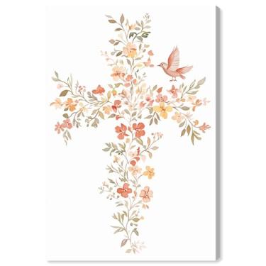 Imagem de Living Cross I Impressão em tela Jesus Wall Art por Art Remedy, Gallery Wrapped, 16 x 24