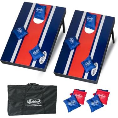 Imagem de Bolaball Conjunto de tabuleiro Cornhole com 8 sacos de arremesso, 6 x 0,9 m, jogos de tabuleiro portáteis de madeira para buraco de milho, jogos internos e externos para família e amigos