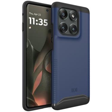 Imagem de TUDIA Capa Merge [de grau militar] projetada para Motorola Edge 2025 5G – [Testada contra quedas] Capa protetora fina resistente à prova de choque de camada dupla para capas Moto Edge 2025 - azul