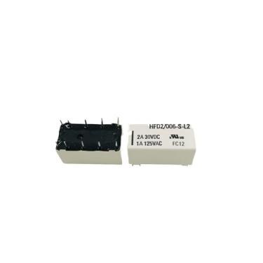 Imagem de Relay HFD2-006-S-L2 6VDC Two Group Conversion 10 Pin Dual Coil Magnetic 1A 125VAC Relay 1Pcs