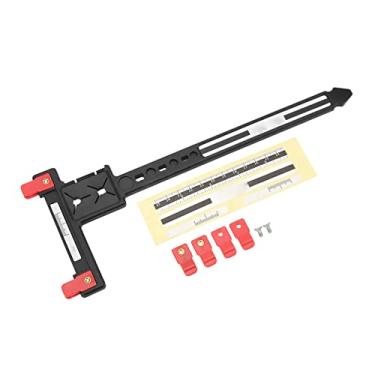 Imagem de aqxreight Régua T de Medição de Flecha Régua T de Ajuste de Recurvo Composto Preciso de Plástico para Tiro Com Precisão Preta A Cinta é de A A Precisão Melhora o Ajuste do (Preto)