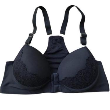 Imagem de Kit 2 Sutiã Bojo Nadador Reforçado Plus Size Top Alça Larga - Mi Amore