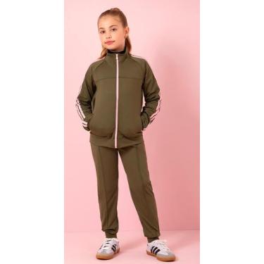 Imagem de Conjunto Térmico Luxo Infantil Menina Inverno LessaKids K256, Verde mi
