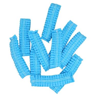 Imagem de Generic Earpad Extensível Descartável Cobre Protetor de Qualidade de Som para a Maioria Dos Fones de Ouvido, 100 Peças para Internet Cafés Hospitais (Azul)