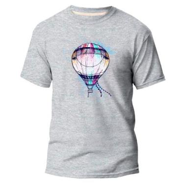 Imagem de Camiseta Básica Algodão Premium Estampa Digital Balão DTF - Pavesi, Ci