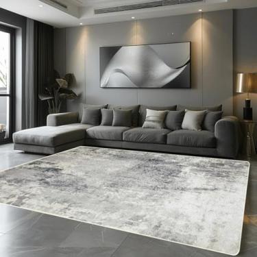 Imagem de Tapete decorativo para sala de estar, lavável, abstrato, grande, para quarto, cabeceira, tapete para hall de entrada, sofá (200x400cm 78,7x157in/Flanela-13)