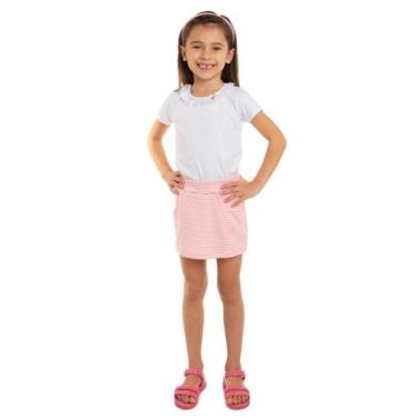 Imagem de Conjuntos Listras Feminino Branco/Rosa - VD Kids, 06