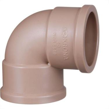 Imagem de Cotovelo Marrom Krona Liso Liso 50Mm X 90 428 - Kit C/25, Marrom