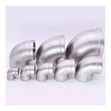 Imagem de 1/20.3 cm 1/10.2 cm 3/20.3 cm 1/5.1 cm 3/10.2 cm 2.5 cm BSPT fêmea 90 graus conector acoplador de cotovelo 304 316 aço inoxidável encaixe de tubulação água gás óleo (304,1-1/10.2 cm)