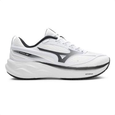 Imagem de Tênis Mizuno Space 5 Masculino, Branco, Preto, 38