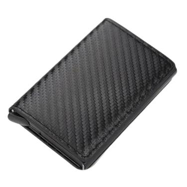 Imagem de Conjunto de carteiras e porta-cartões de fibra de carbono para homens (1 Unidade)