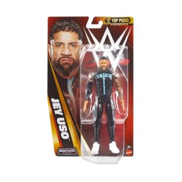 Imagem de WWE Jey Uso Yeet Attire Mattel Main Event Basic Series Top Picks 2025 Boneco de luta livre