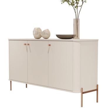 Imagem de Buffet Aparador Tucupi Off White Pe Bronze - Moveis Jb