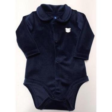 Imagem de Body Plush Luxo Térmico Bebê Menino Inverno LessaKids B9202-Masculino