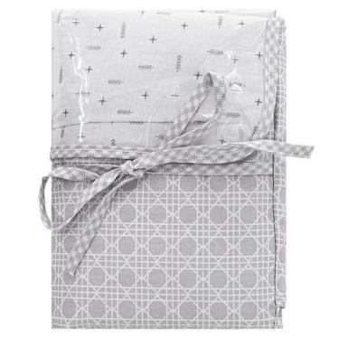 Imagem de Trocador de Fraldas Portátil Baby Joy Clássicos, PALHA CINZA