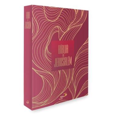 Imagem de Bíblia de Jerusalém  Capa Dura  Folhagem Dourada - PAULUS