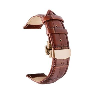 Imagem de Pulseira De Couro Com Padrão De Crocodilo Para Relógios Seiko Omega DW