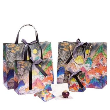 Imagem de Conjunto de sacolas de presente em cartolina Forest Mountain Style, 4 