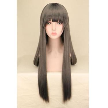 Imagem de Peruca de cosplay Shiinas Mahirus Sakurajimas Mais Cabelo Sintético - 