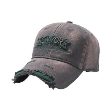 Imagem de Boné De Beisebol Unissex Vintage Com Bordado De Letras, Algodão Macio,