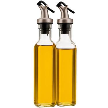 Imagem de Kit 2 Galheteiro Porta Azeite Vinagre e Óleo Dispense de Vidro 250ml -