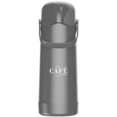 Imagem de Garrafa Térmica 1,8L Termolar Magic Pump Preto com Estampa Café