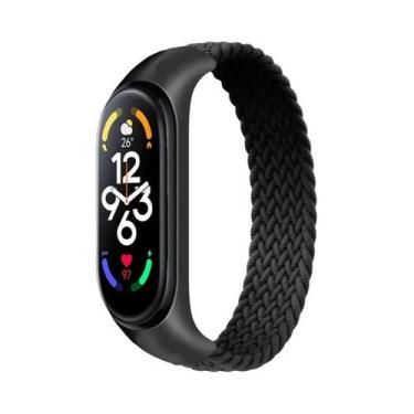 Imagem de Pulseira De Nylon Trançada Para Xiaomi Mi Band 3 4 5 6 7 NFC Solo Loop