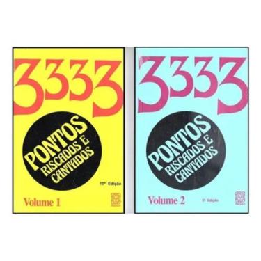 Imagem de Kit 3333 Pontos Riscados E Cantados Vol 1 e 2 - Editora Pallas