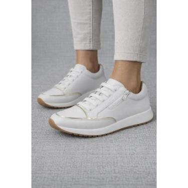 Imagem de Tenis Feminino Casual Confortável Calce Fácil Zíper Lateral-Feminino
