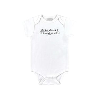 Imagem de Body Unissex em Suedine para Bebê Quimby, Branco, G