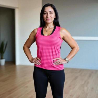 Imagem de Camiseta REGATA MALHA FRIA POLIAMIDA feminina Dry Fit tecido furadinho