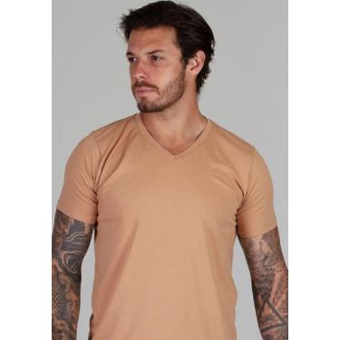 Imagem de Camiseta Gola V II - Red Feather, Caramelo, G
