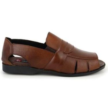 Imagem de Chinelo Masculino Couro Legitimo Elegante 888M-Masculino