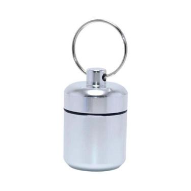 Imagem de Porta-Pílulas De Alumínio À Prova d'Água, Organizador De Pílulas Peque