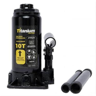 Imagem de Macaco hidráulico tipo garrafa 10 toneladas - 7426 - Titanium