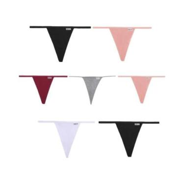 Imagem de Conjunto De Calcinhas De Algodão Femininas 7 Peças Tanga Sexy Confortá