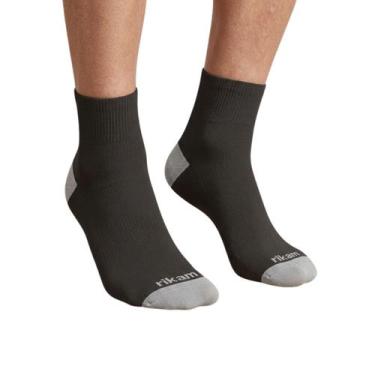 Imagem de Meia Esportiva Dupla Camada Anti Bolha Rikam Corrida, Chumbo, 38-43