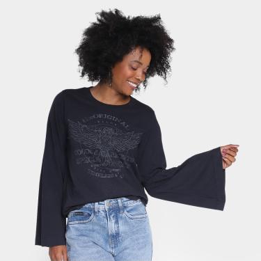 Imagem de Blusa Ellus Eagle Manga Longa Flare Feminina-Feminino