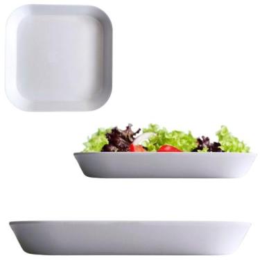 Imagem de Travessa Quadrada Saladeira Pote Cumbuca em Melamina 20cm - Fx