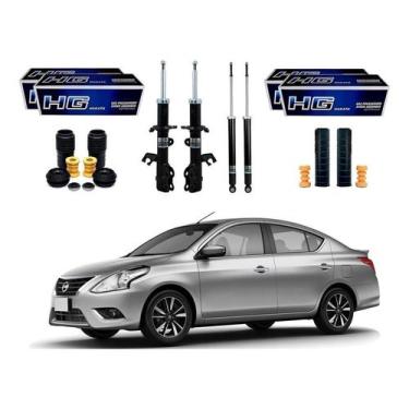 Imagem de Kit Amortecedor Dianteiro Traseiro Versa 1.0 1.6 2015 A 2020 - Nakata