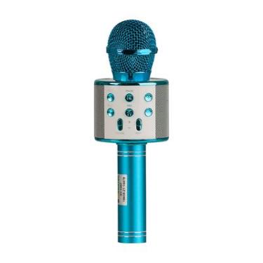 Imagem de Microfone Infantil Bluetooth Zoop Toys Star Voice ZP00995 Azul com Caixa de Som e Efeit...