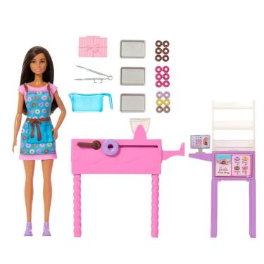 Imagem de Playset Com Boneca Barbie - Loja De Donuts - Mattel