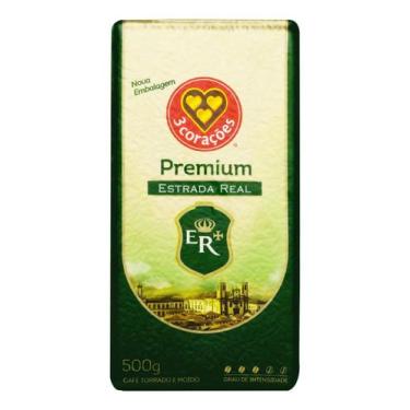 Imagem de Cafe 3 coracoes premium est real vacuo 500g - 3 Corações