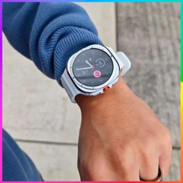 Imagem de Smartwatch Inteligente MA27 Branco Ultra Style NFC Prova Dágua IP68 Am