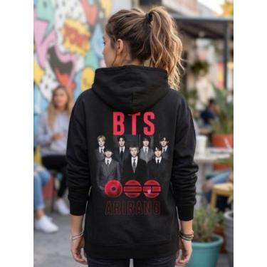 Imagem de Moletom Unissex - K-pop - BTS - Arirang - Premium Tamanho:GGCor:Preto 