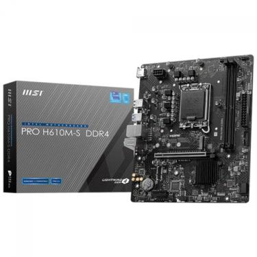 Imagem de Placa Mãe MSI PRO H610M-S, Chipset H610, Intel LGA 1700, MATX, DDR4