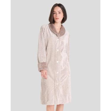 Imagem de Roupão Feminino Espiga Macio Cinza Lohe, Cinza, M