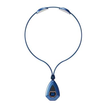 Imagem de Massageador Elétrico Pescoço Cervical Ems Anti Estresse Azul
