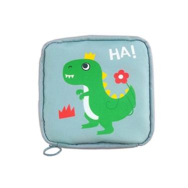 Imagem de Necessaire Feminina Porta Absorvente Cosméticos Pequeno Azul